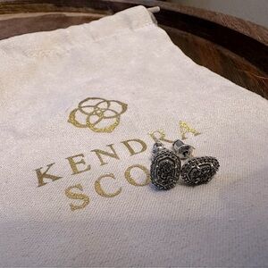 Kendra Scott Intricate Silver Stud Earrings
